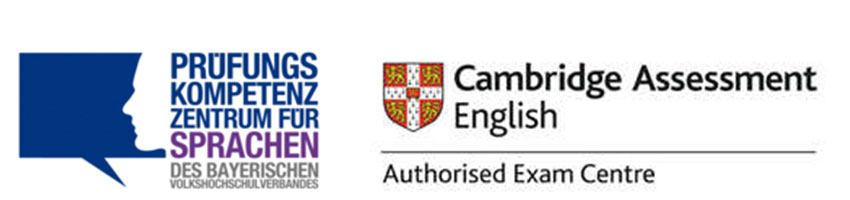 Logos Prüfungskompetenzzentrum und Cambridge Assessment English